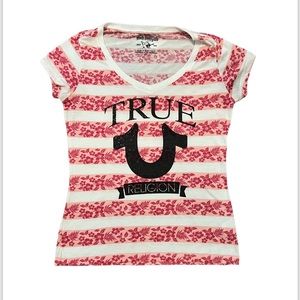 True Religion rhinestone T-shirt.